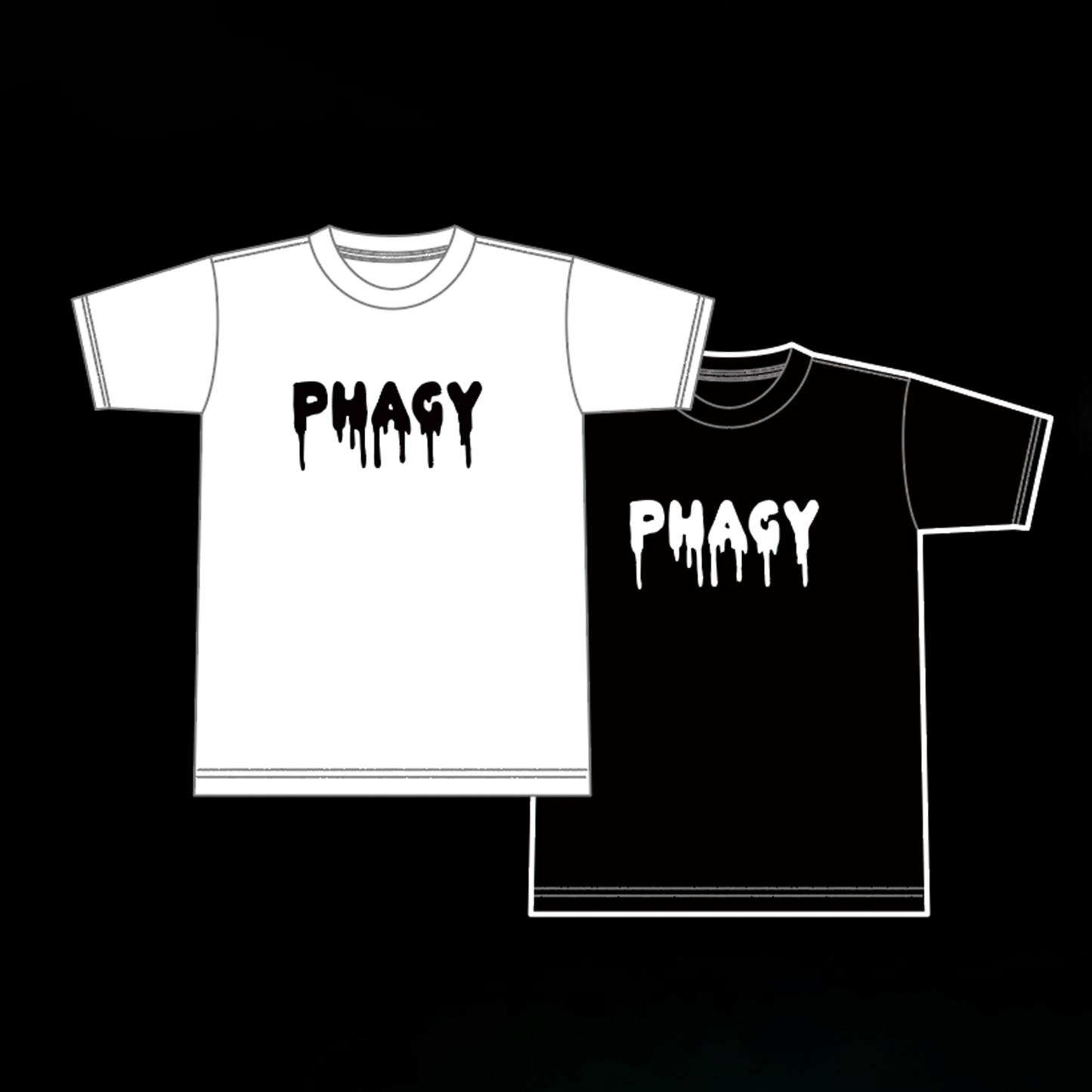 【Nコレ】PHAGYロゴ半袖Tシャツ/WHT