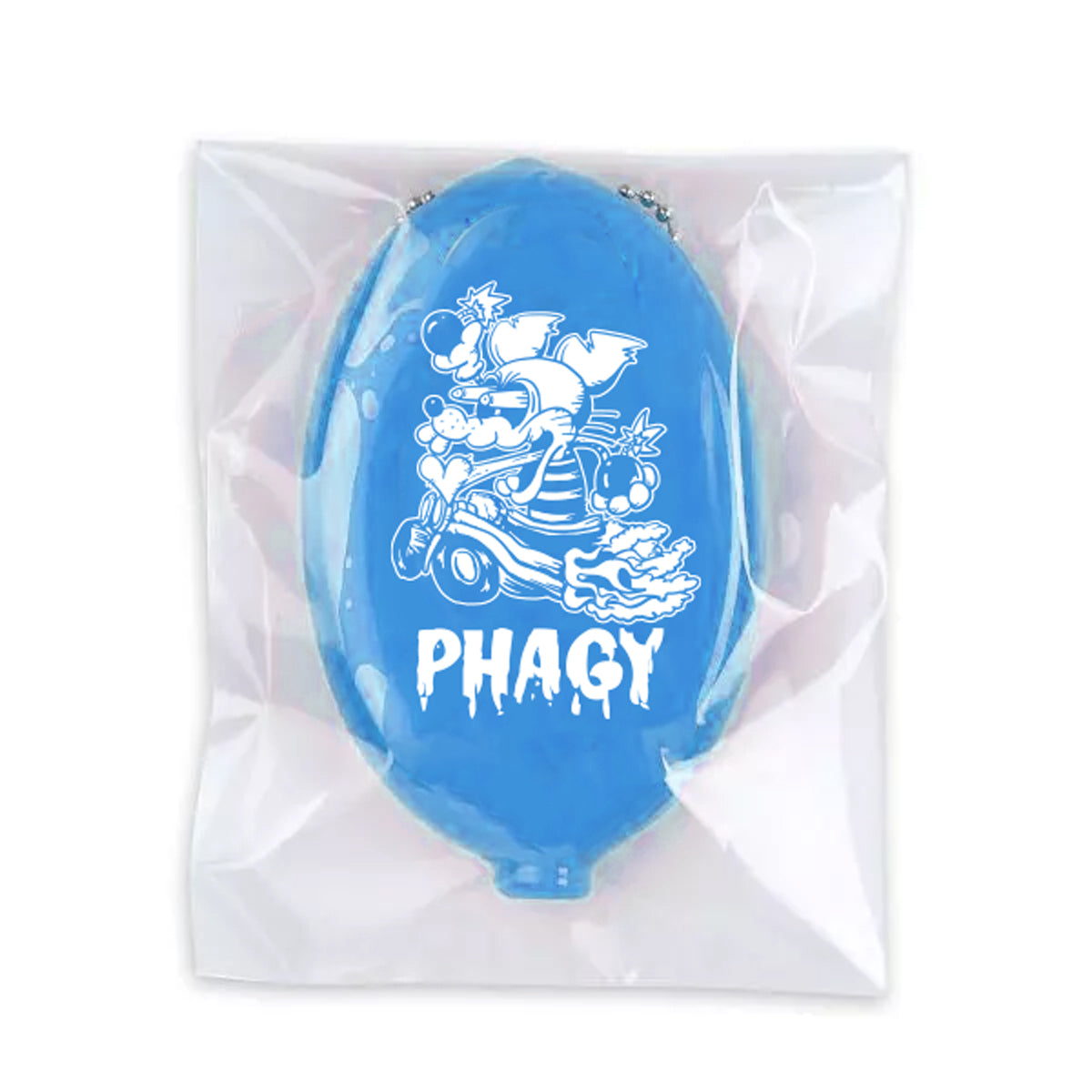 【PHAGY MONSTER】ラバーコインケース/BLU