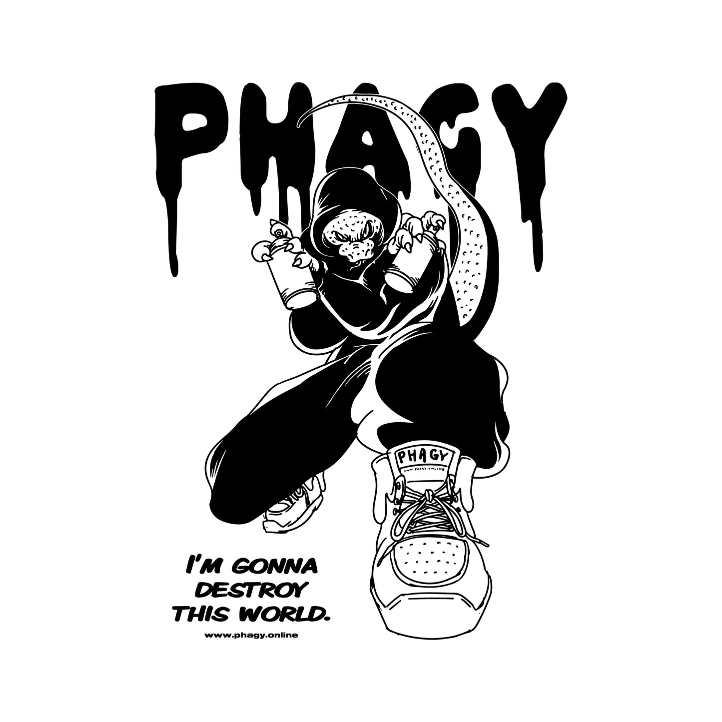 【PHAGY】TOKAGE-Tシャツ半袖(WHT)