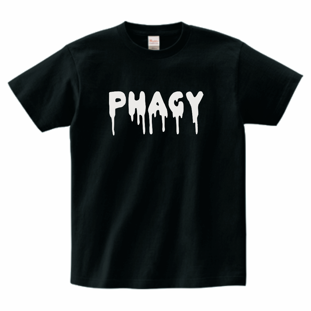 【PHAGY】Logo T-shirt 5.6oz/BLK