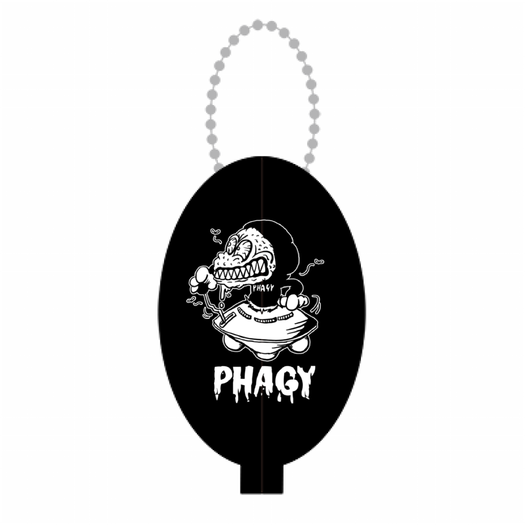 【PHAGY MONSTER】ラバーコインケース/BLK