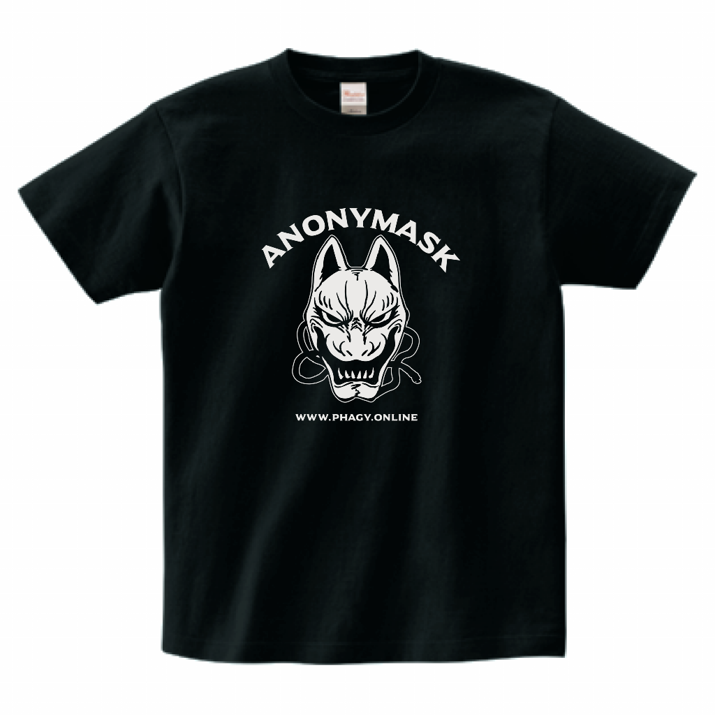 【Anonymask】狐面Tシャツ/WHT