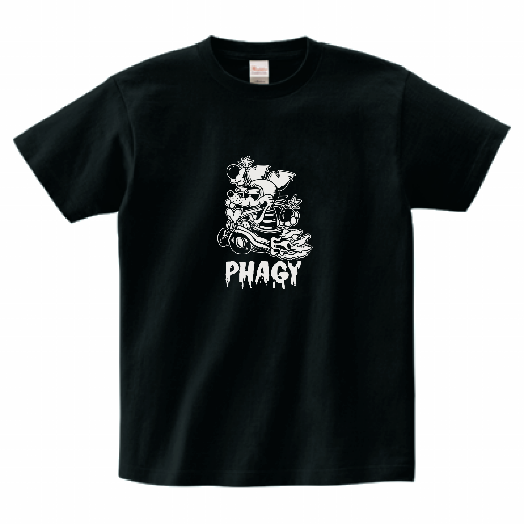 【PHAGY MONSTER】ネズミくんTシャツ/BLK