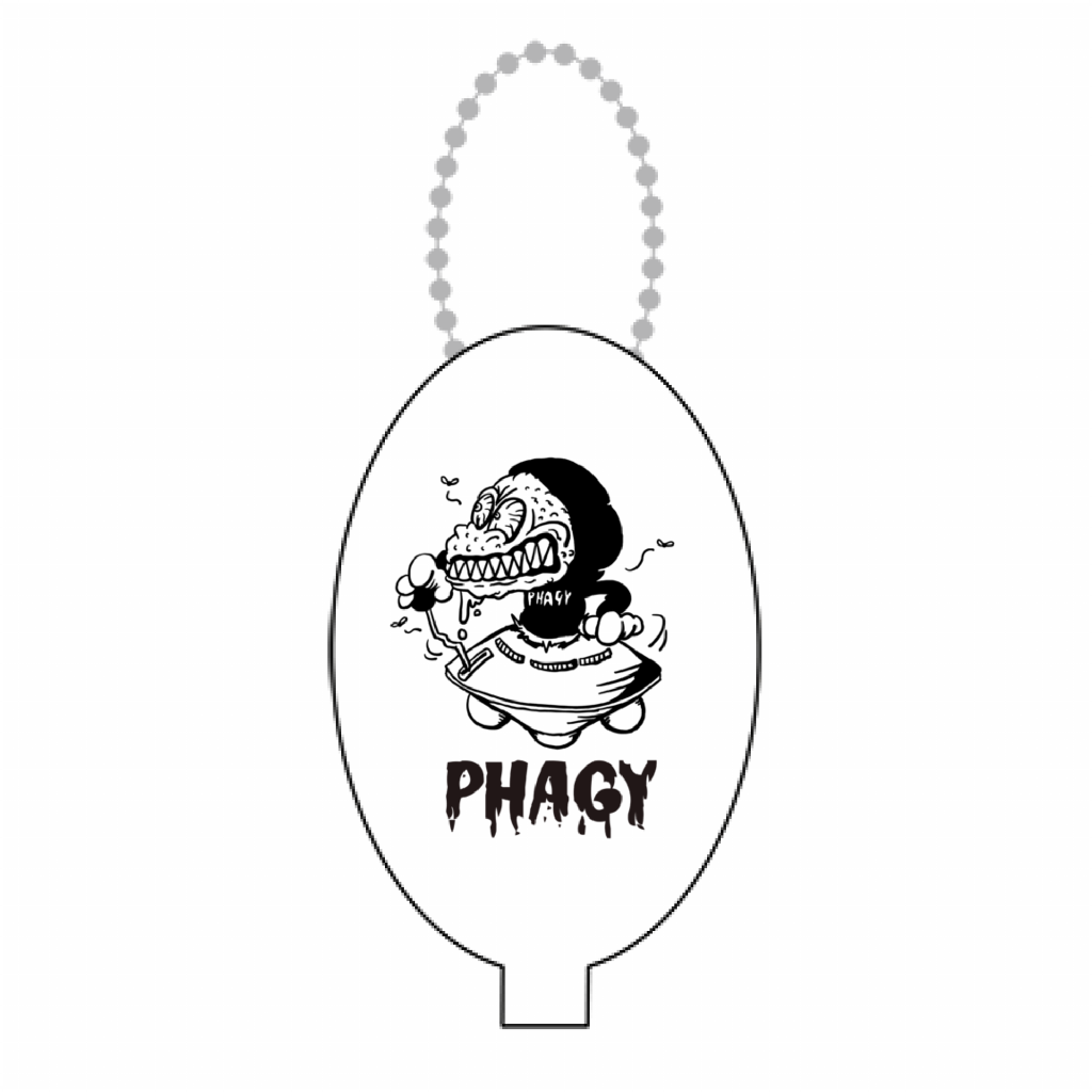 【PHAGY MONSTER】ラバーコインケース/WHT