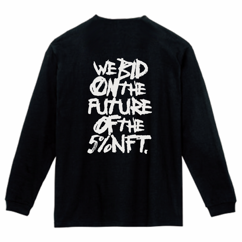 【PHAGY】5% Long Sleeve T-Shirt/BLK