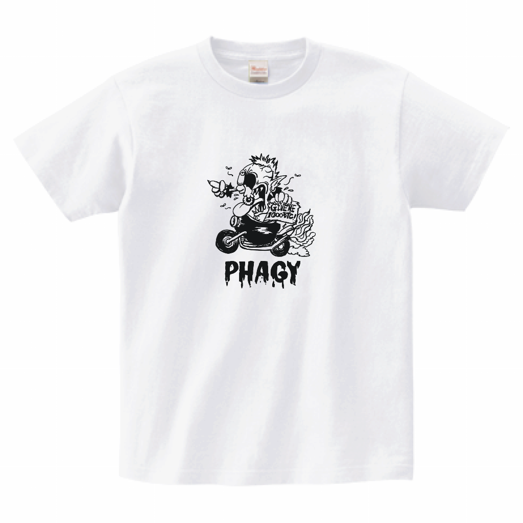 【PHAGY MONSTER】ゾンビくんTシャツ/WHT