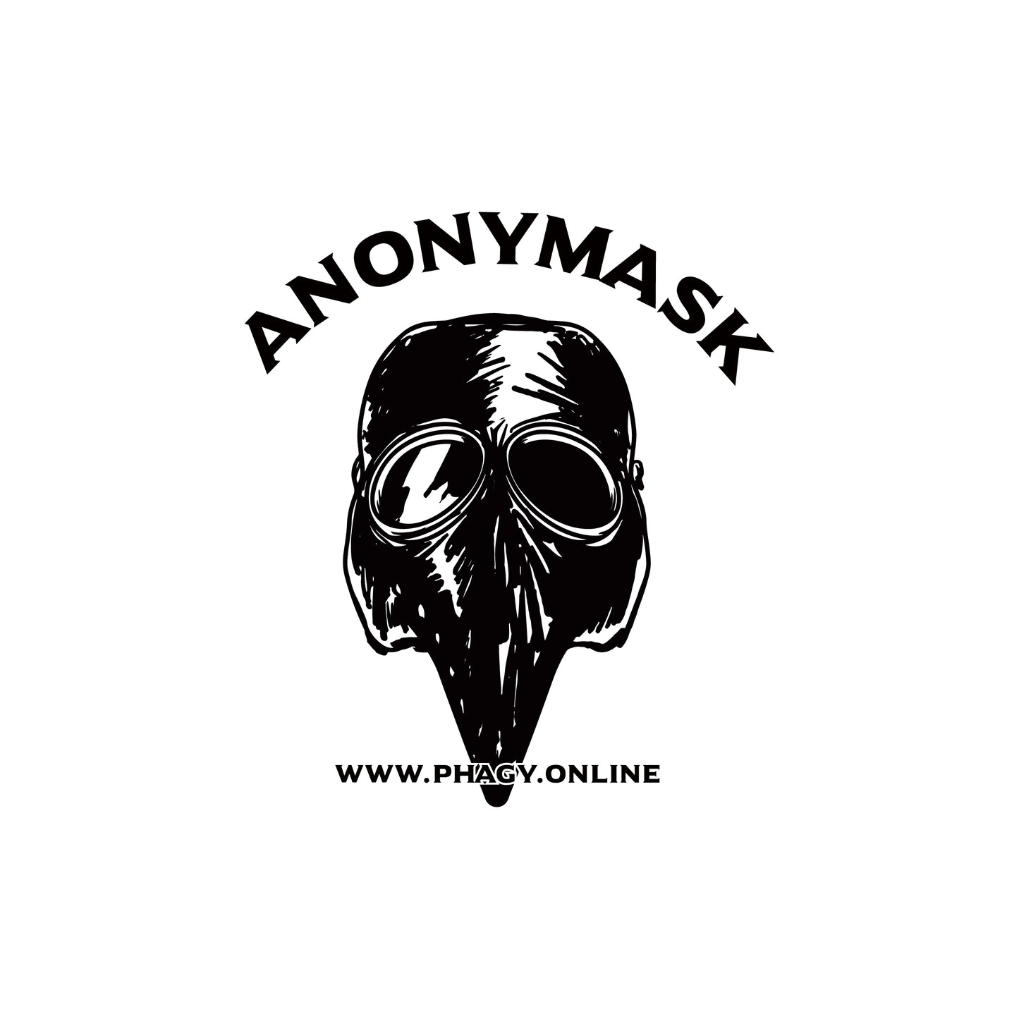 【Anonymask】ペストマスクTシャツ/WHT
