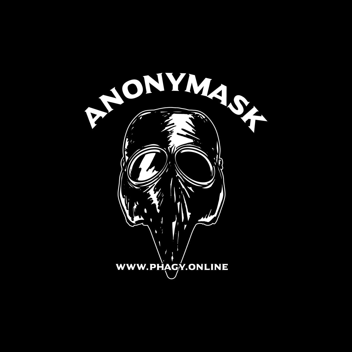 【Anonymask】ペストマスクTシャツ/BLK