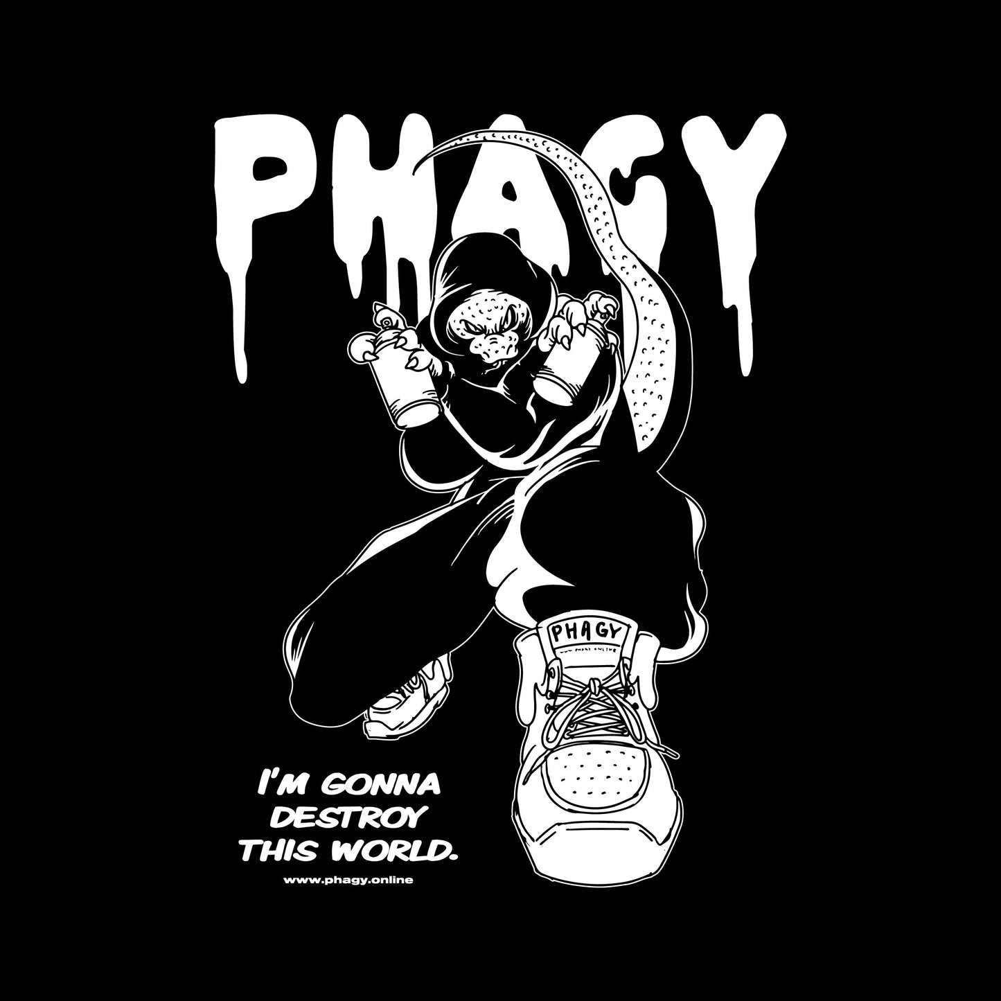 【PHAGY】TOKAGE-Tシャツ半袖(BLK)