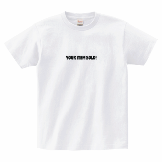 【CRYPTYPO】SOLD T-Shirt/WHT