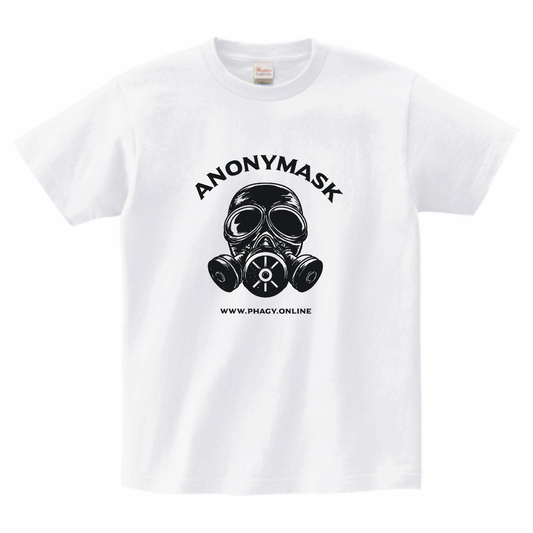 【Anonymask】ガスマスクTシャツ/WHT