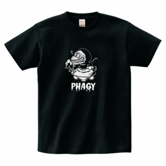 【PHAGY MONSTER】トカゲくんTシャツ/BLK