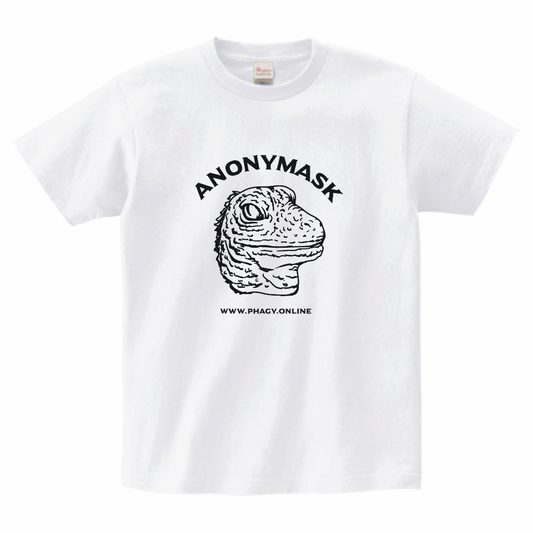 【Anonymask】蜥蜴Tシャツ/WHT