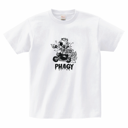 【PHAGY MONSTER】ゾンビくんTシャツ/WHT