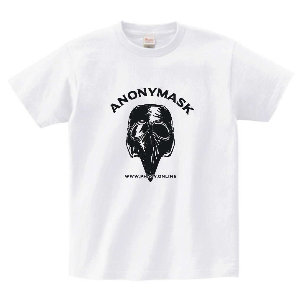 【Anonymask】ペストマスクTシャツ/WHT
