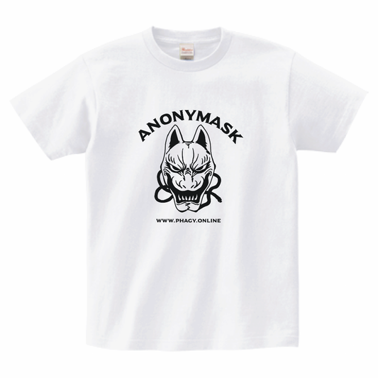 【Anonymask】狐面Tシャツ/WHT